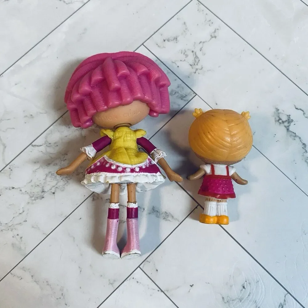 Miniature Lalaloopsy Dolls Sisters Sprinkle Spice & Crumbs Sugar Cookie Littles